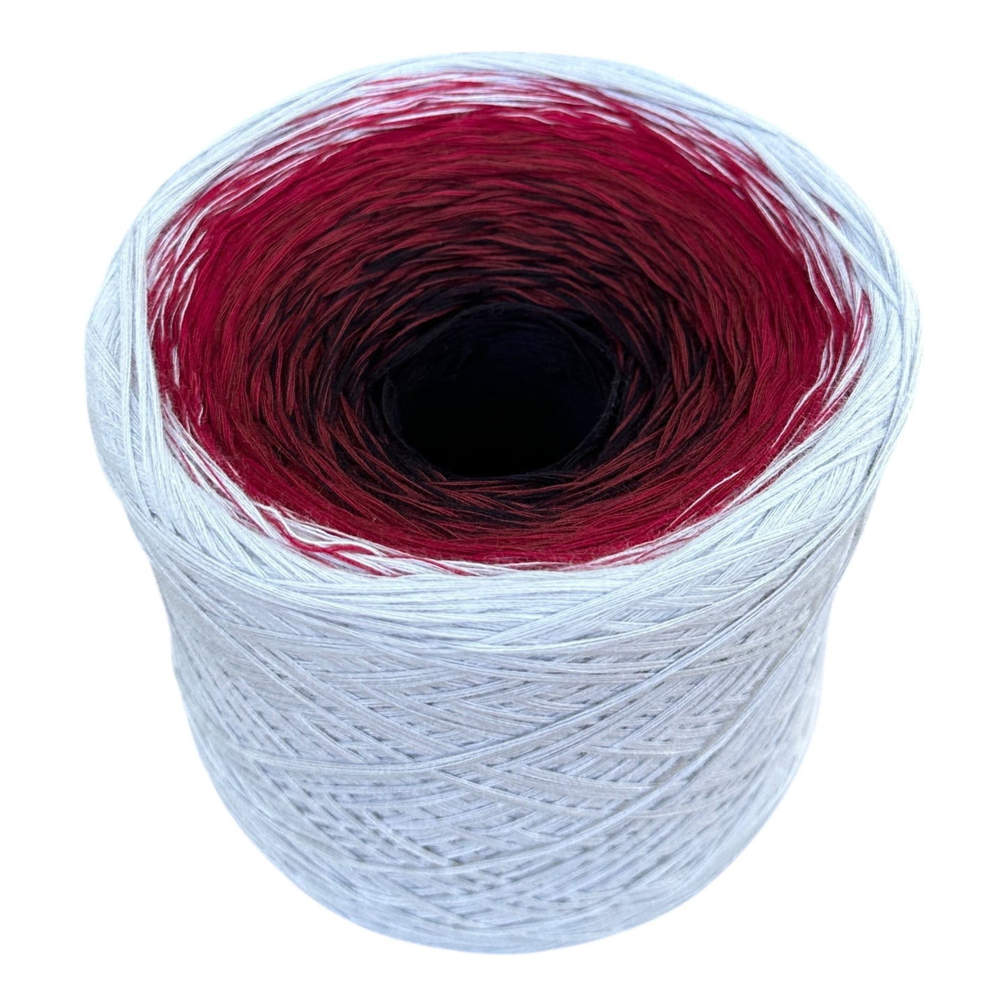 Tied With Love : Red & Gray, Gradient Cotton Natural Fiber Yarn
