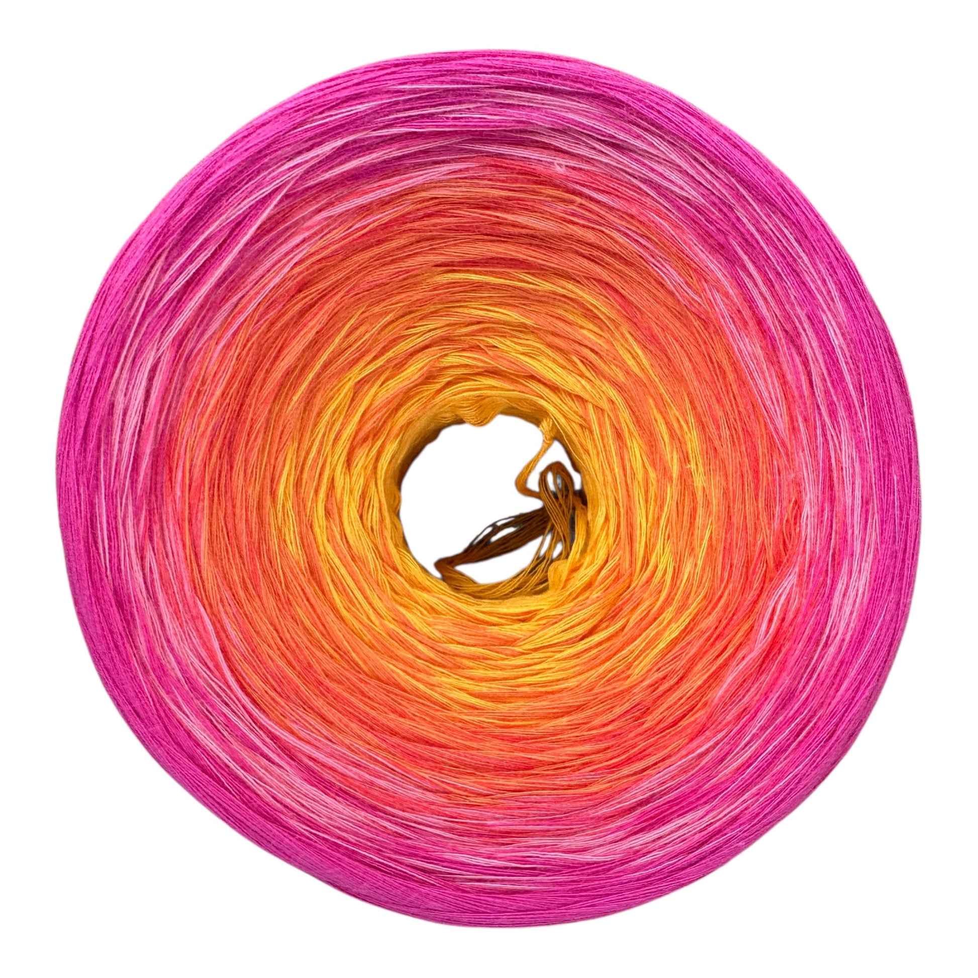 Tropical Sunset , Gradient Cotton Natural Fiber Yarn - Rena'sThreadandCrafts