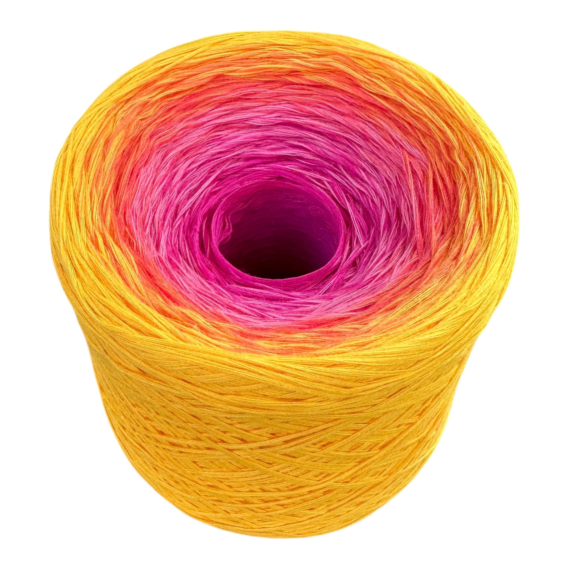 Tropical Sunset , Gradient Cotton Natural Fiber Yarn - Rena'sThreadandCrafts