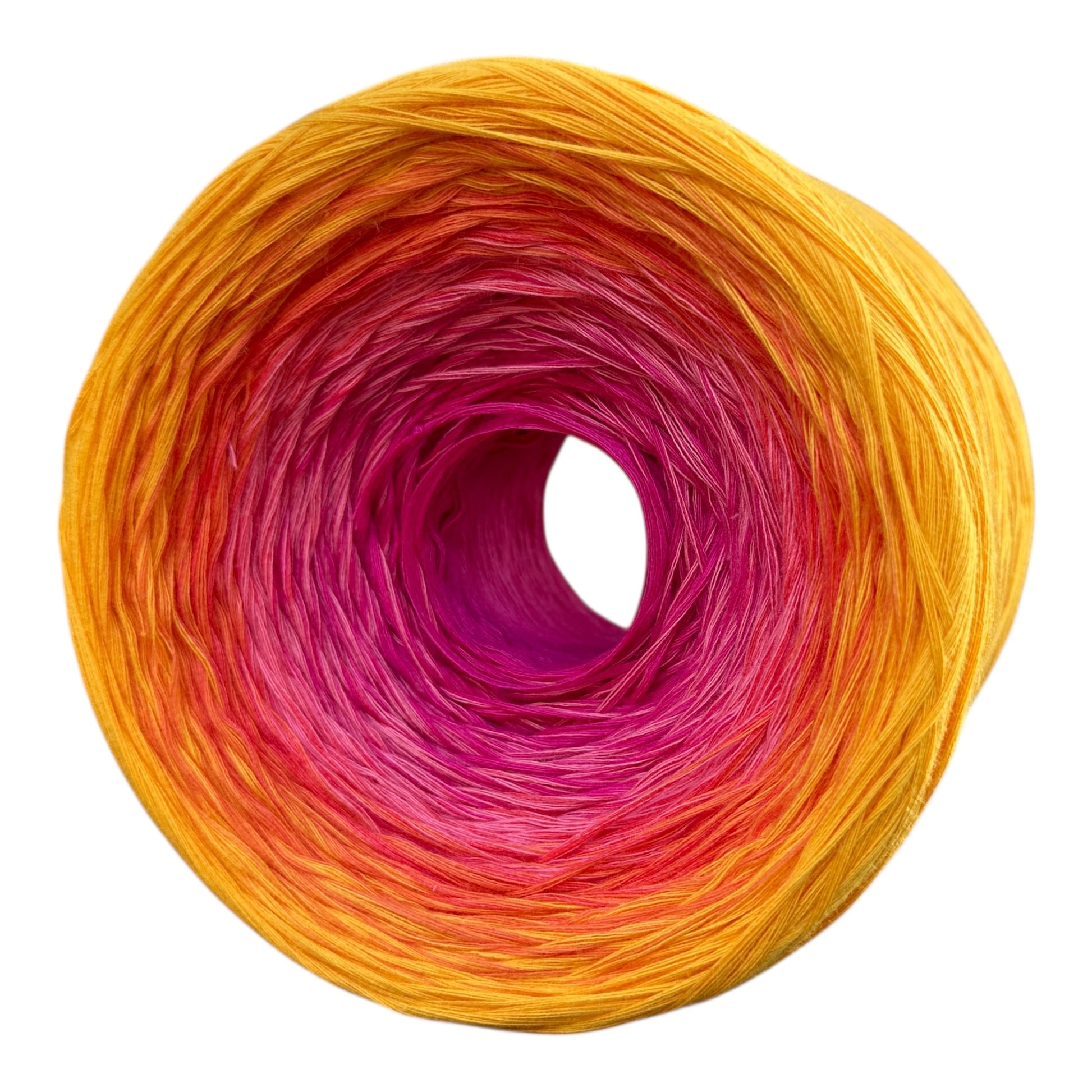 Tropical Sunset , Gradient Cotton Natural Fiber Yarn - Rena'sThreadandCrafts