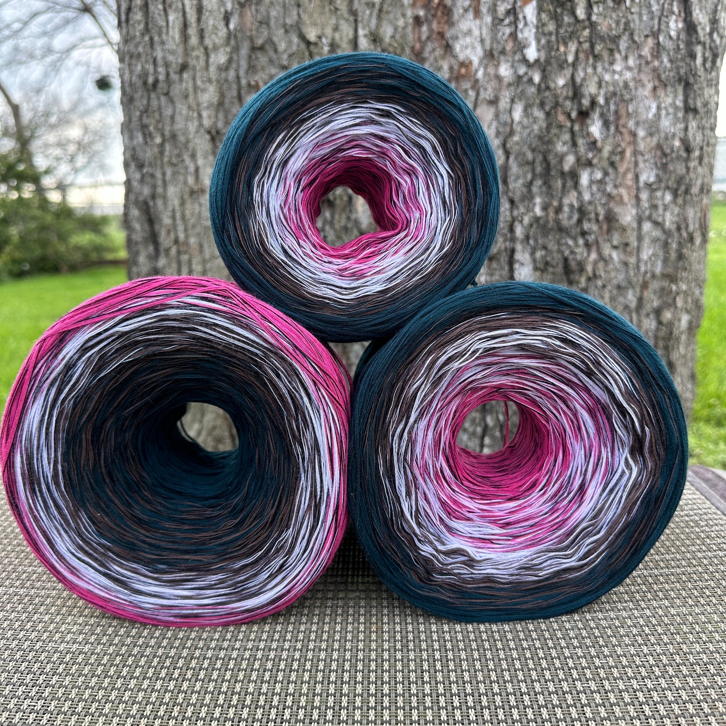 Turkey Feathers 8PLY Cotton Gradient Cake Yarn - Rena'sThreadandCrafts