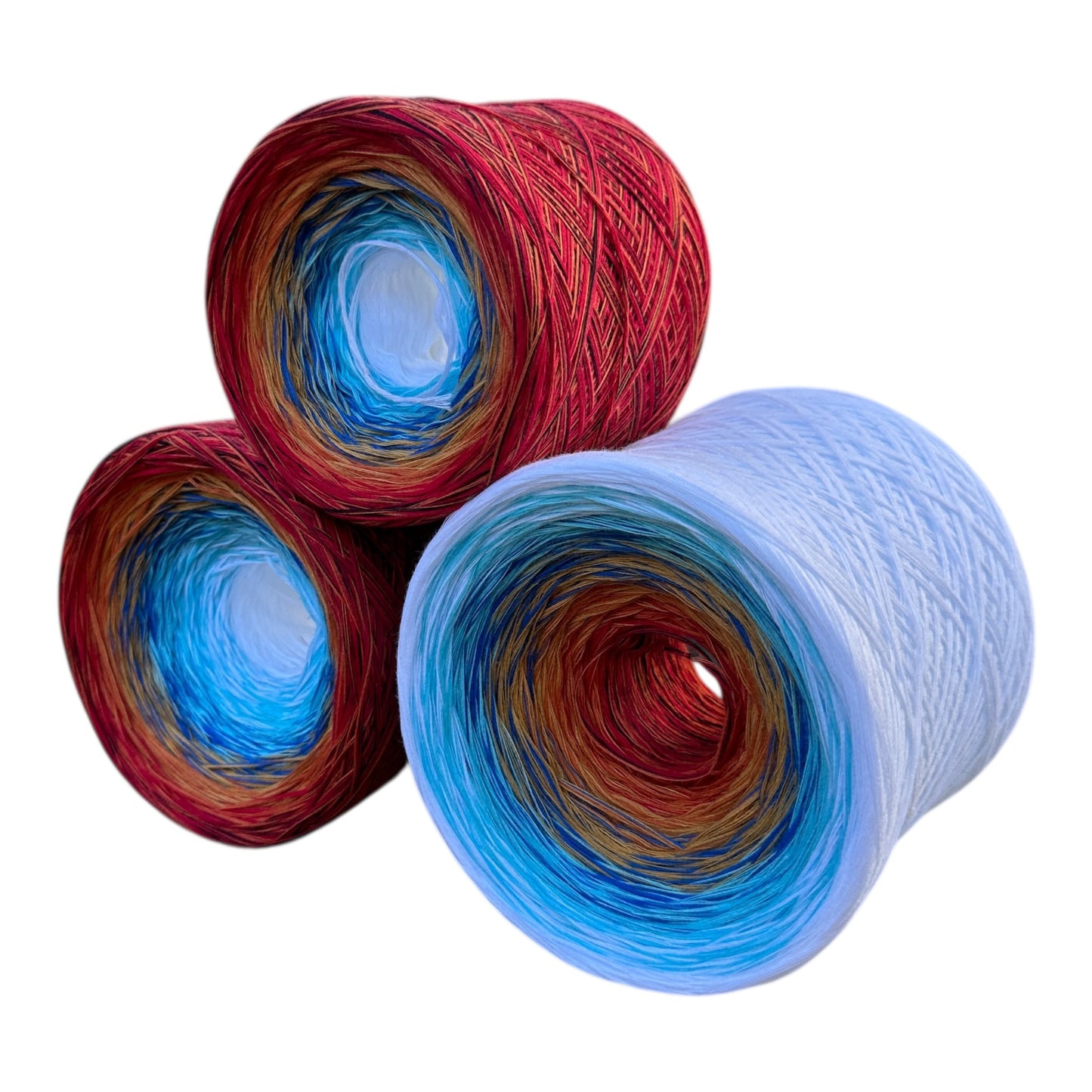 Winter Carnival, Gradient Cotton Natural Fiber Yarn