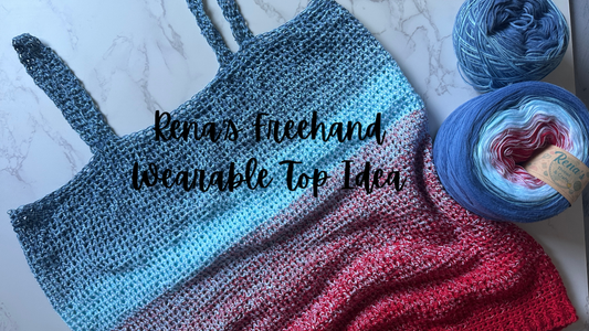 Easy Crochet Top Idea: How to Freehand a Wearable Top - Rena'sThreadandCrafts