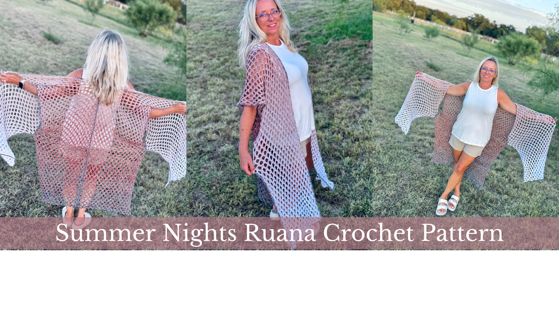 Summer Nights Ruana Crochet Pattern - Rena'sThreadandCrafts