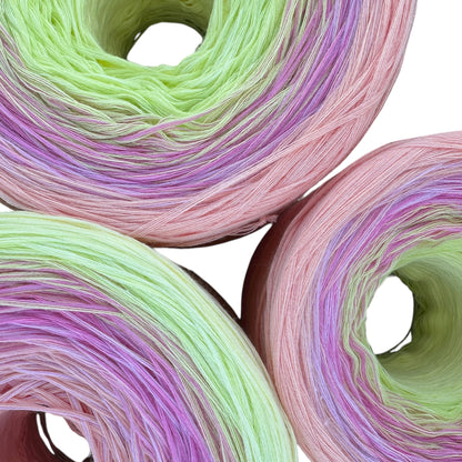 April - Daisy, Gradient Cotton Natural Fiber Yarn - Rena'sThreadandCrafts