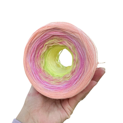 April - Daisy, Gradient Cotton Natural Fiber Yarn - Rena'sThreadandCrafts