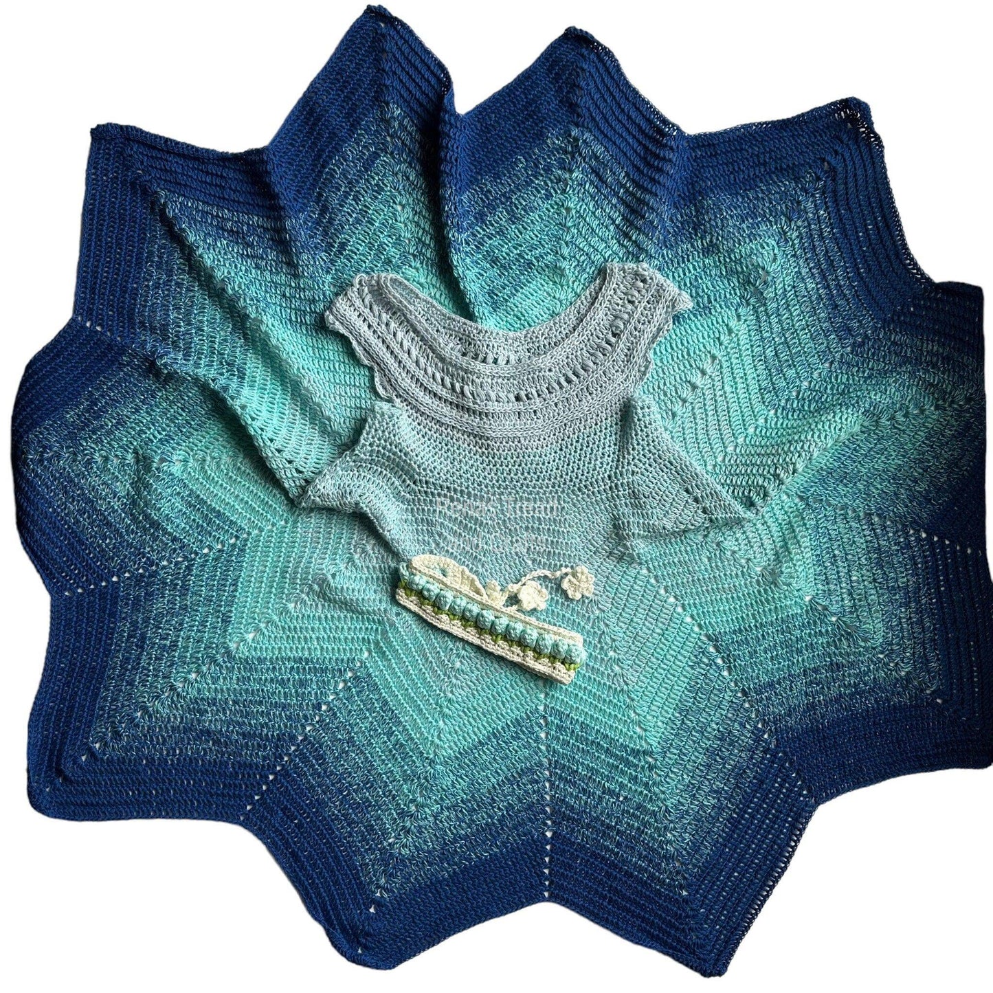 Blue Fairy Dress Set-Clothing-Rena'sThreadandCrafts-Rena'sThreadandCrafts