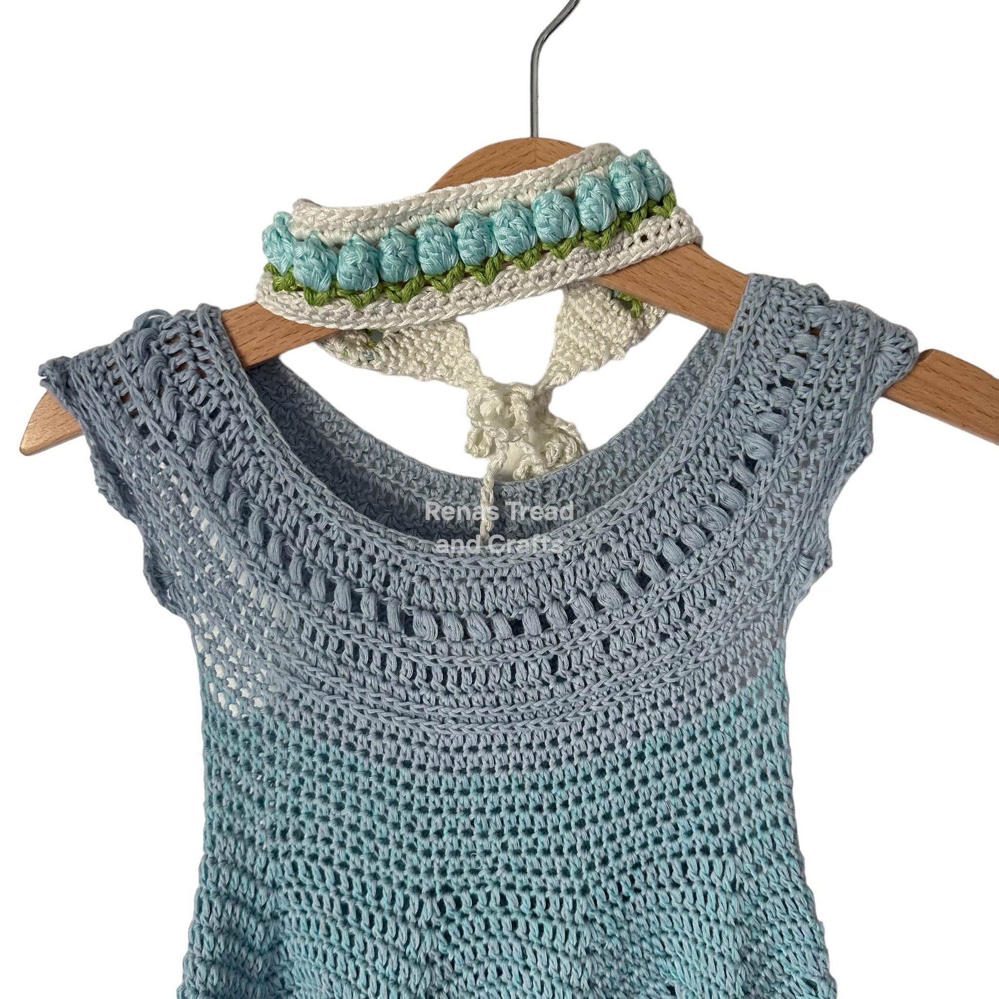 Blue Fairy Dress Set-Clothing-Rena'sThreadandCrafts-Rena'sThreadandCrafts