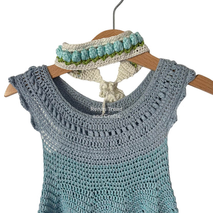 Blue Fairy Dress Set-Clothing-Rena'sThreadandCrafts-Rena'sThreadandCrafts