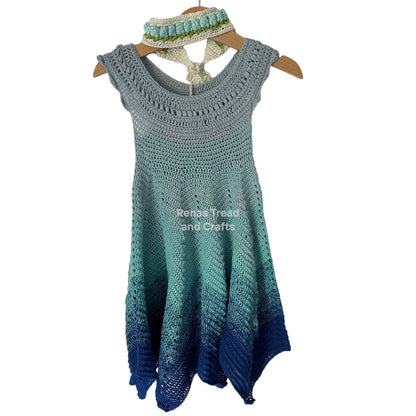 Blue Fairy Dress Set-Clothing-Rena'sThreadandCrafts-Rena'sThreadandCrafts