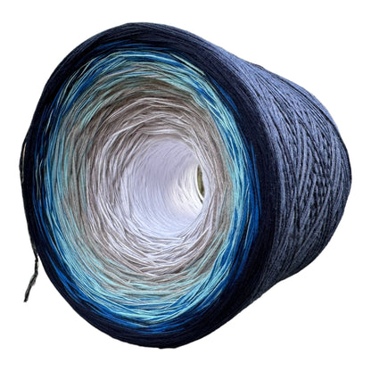 Blue Water 8PLY Cotton Gradient Cake Yarn-Cotton Yarn, 8PLY-Rena'sThreadandCrafts-Rena&#39;sThreadandCrafts