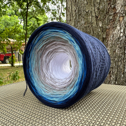 Blue Water 8PLY Cotton Gradient Cake Yarn-Cotton Yarn, 8PLY-Rena'sThreadandCrafts-Rena&#39;sThreadandCrafts