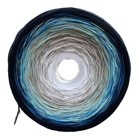 Blue Water 8PLY Cotton Gradient Cake Yarn-Cotton Yarn, 8PLY-Rena'sThreadandCrafts-Rena&#39;sThreadandCrafts