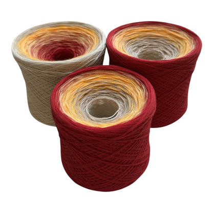 Bouquet of Pencils, Gradient Cotton Natural Fiber Yarn