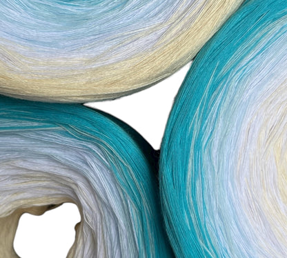 Breathe Deeply, Gradient Cotton Natural Fiber Yarn