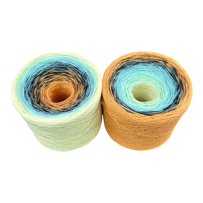 Calm Squid, Gradient Cotton Natural Fiber Yarn