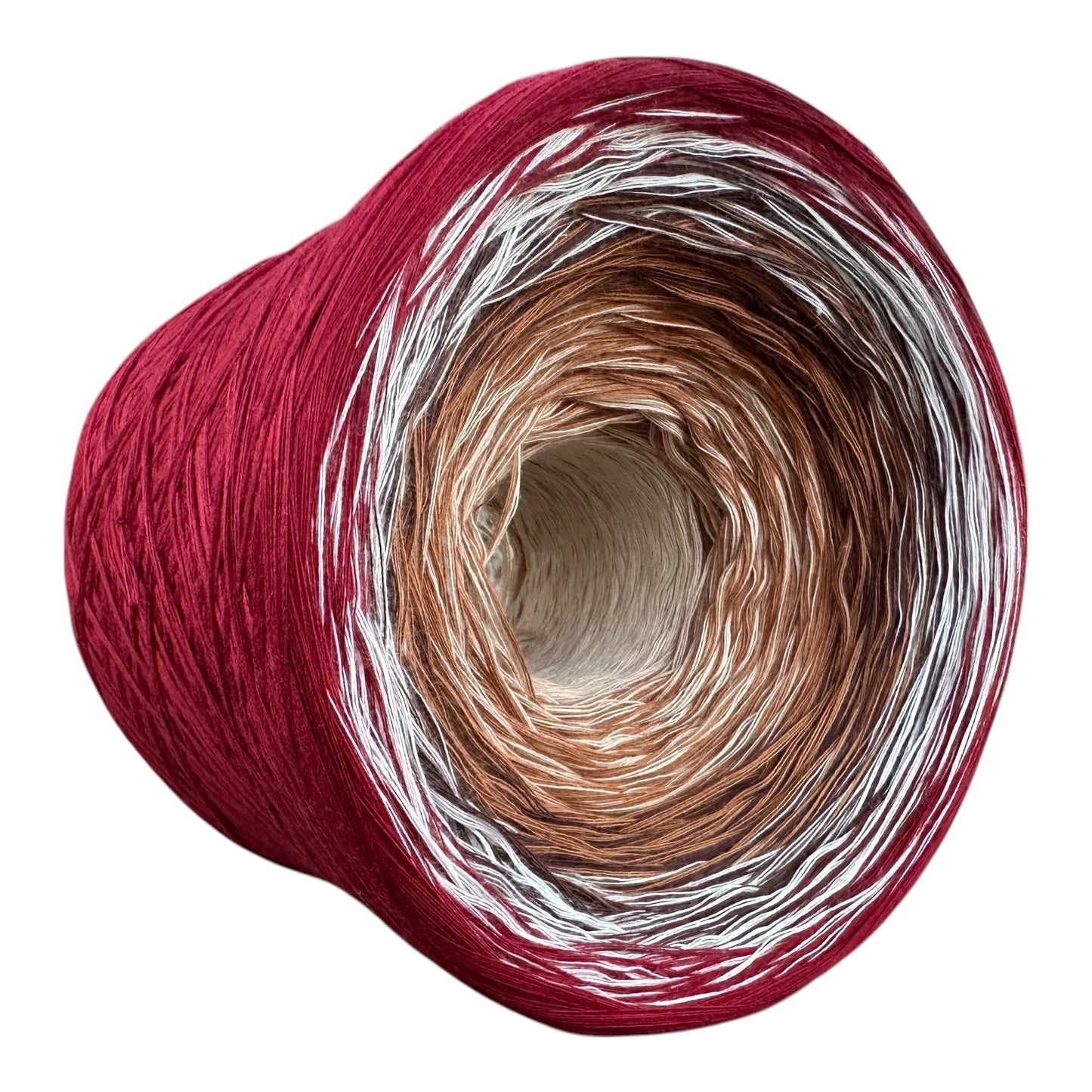 Chocolate Cherry, Gradient Cotton Natural Fiber Yarn