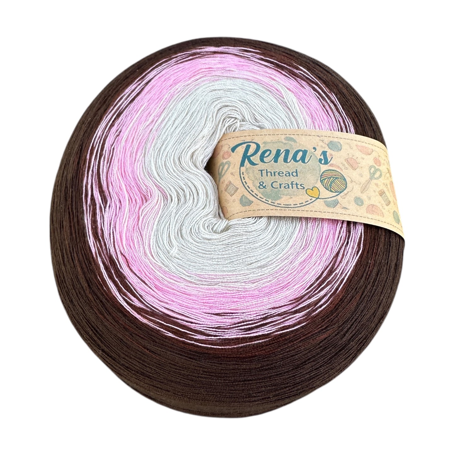 Chocolate Rose, Polyester Gradient Yarn