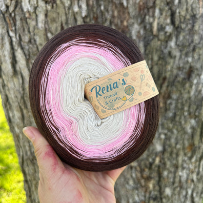 Chocolate Rose, Polyester Gradient Yarn
