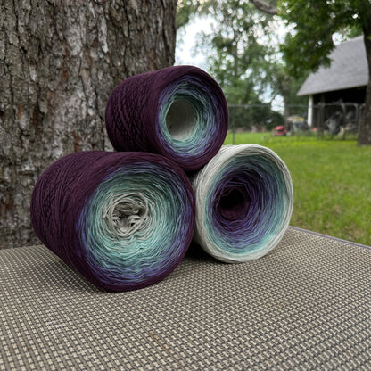 Cloudy Skies, Gradient Cotton Natural Fiber Yarn