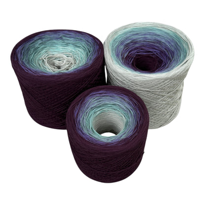 Cloudy Skies, Gradient Cotton Natural Fiber Yarn