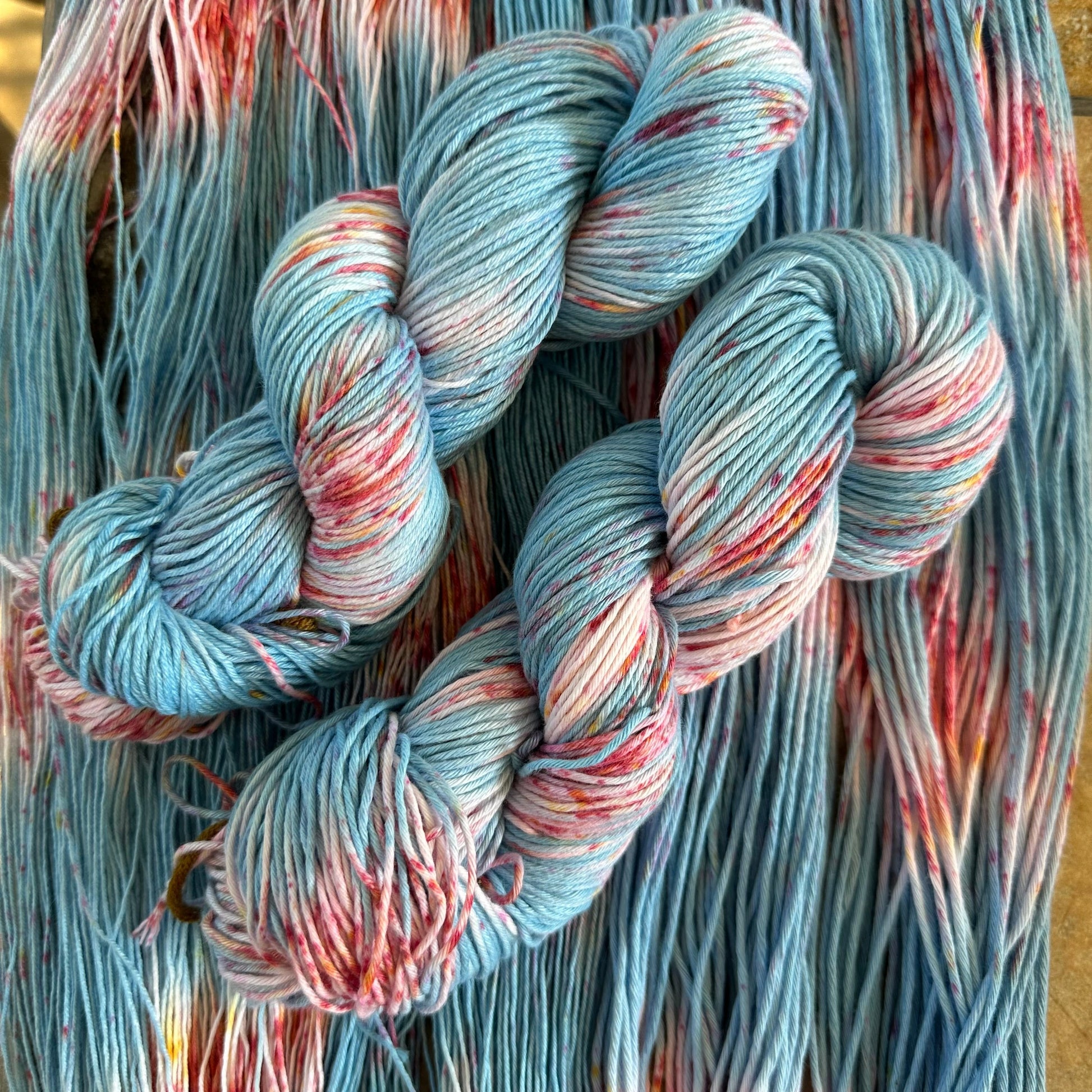 Coastal Charm, Hand Dyed Cotton Natural Fiber Yarn-YARN-RenasThreadandCrafts-RenasThreadandCrafts