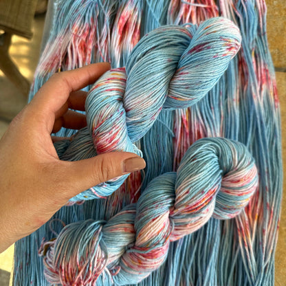 Coastal Charm, Hand Dyed Cotton Natural Fiber Yarn-YARN-RenasThreadandCrafts-RenasThreadandCrafts