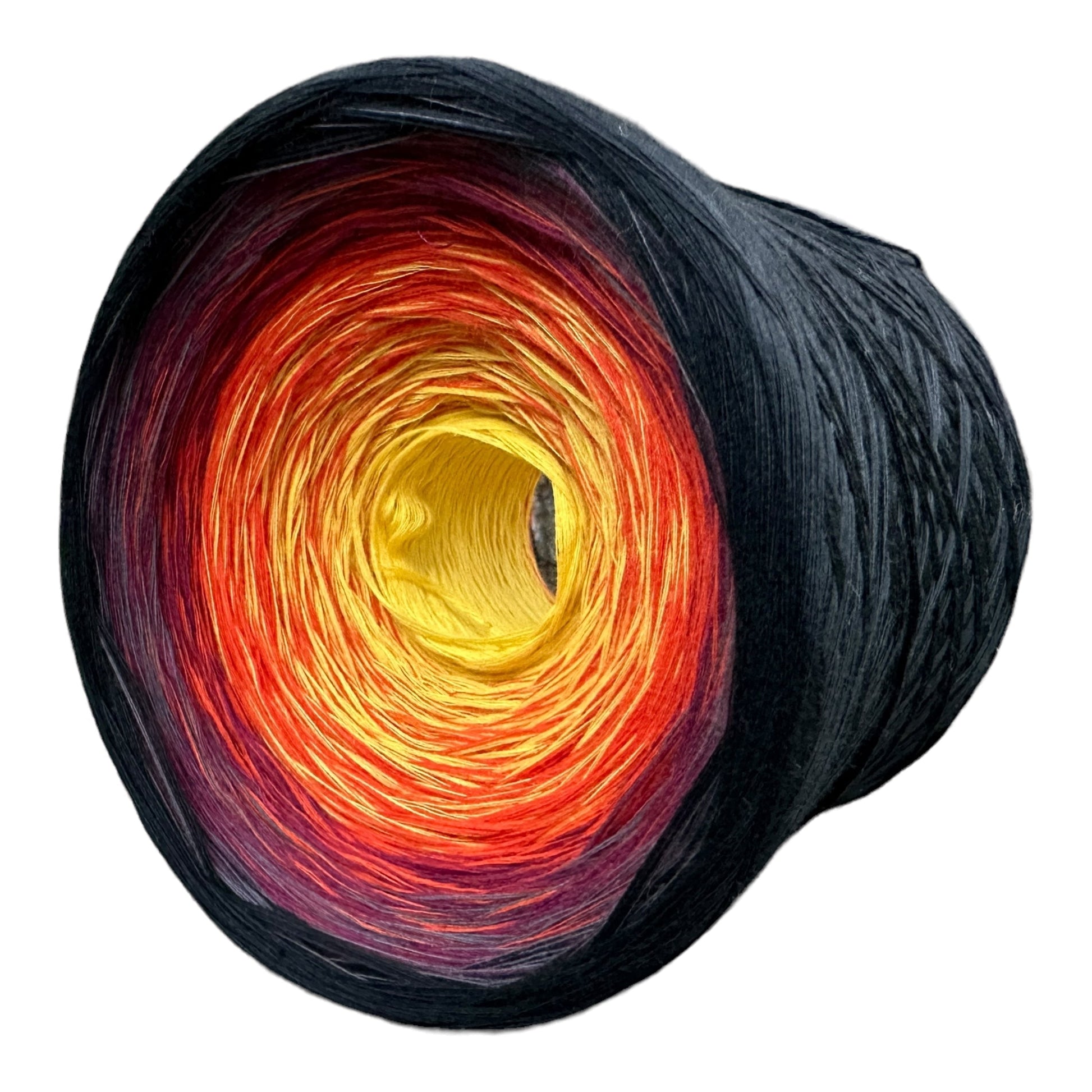 Cosmic Autumn, Gradient 8PLY Cotton Gradient Cake Yarn, Fingering Lace Natural Fiber-Cotton Yarn, 8PLY-Rena'sThreadandCrafts-Black-Rena&#39;sThreadandCrafts