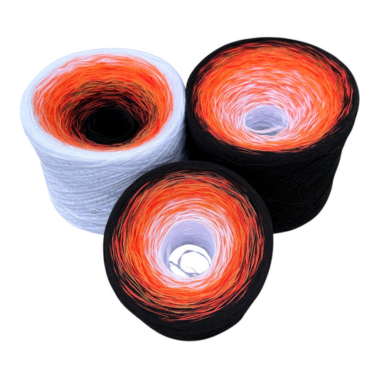 December - Narcissus, Gradient Cotton Natural Fiber Yarn - Rena'sThreadandCrafts