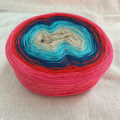 Desert Rose 4PLY Polyester Gradient Yarn Cake-Polyester, 4PLY-Rena'sThreadandCrafts-Rena&#39;sThreadandCrafts