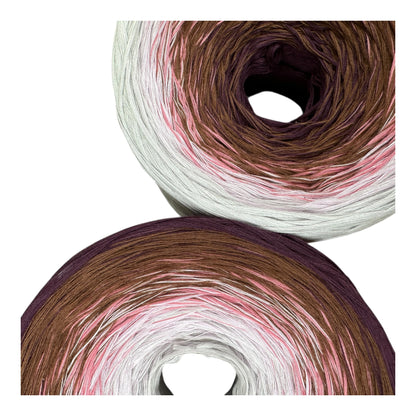 Dusk Petals, 12ply cotton, Gradient Cotton Natural Fiber Yarn - Rena'sThreadandCrafts