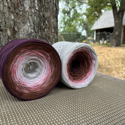 Dusk Petals, 12ply cotton, Gradient Cotton Natural Fiber Yarn - Rena'sThreadandCrafts