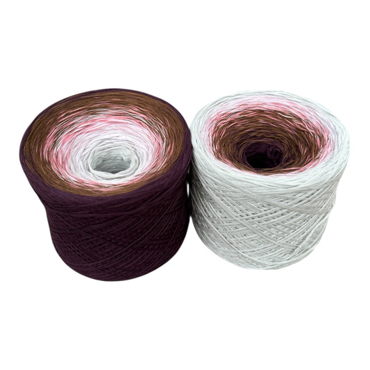 Dusk Petals, 12ply cotton, Gradient Cotton Natural Fiber Yarn - Rena'sThreadandCrafts