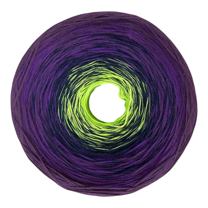Electric Plum, Gradient Cotton Natural Fiber Yarn