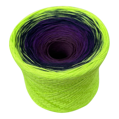 Electric Plum, Gradient Cotton Natural Fiber Yarn