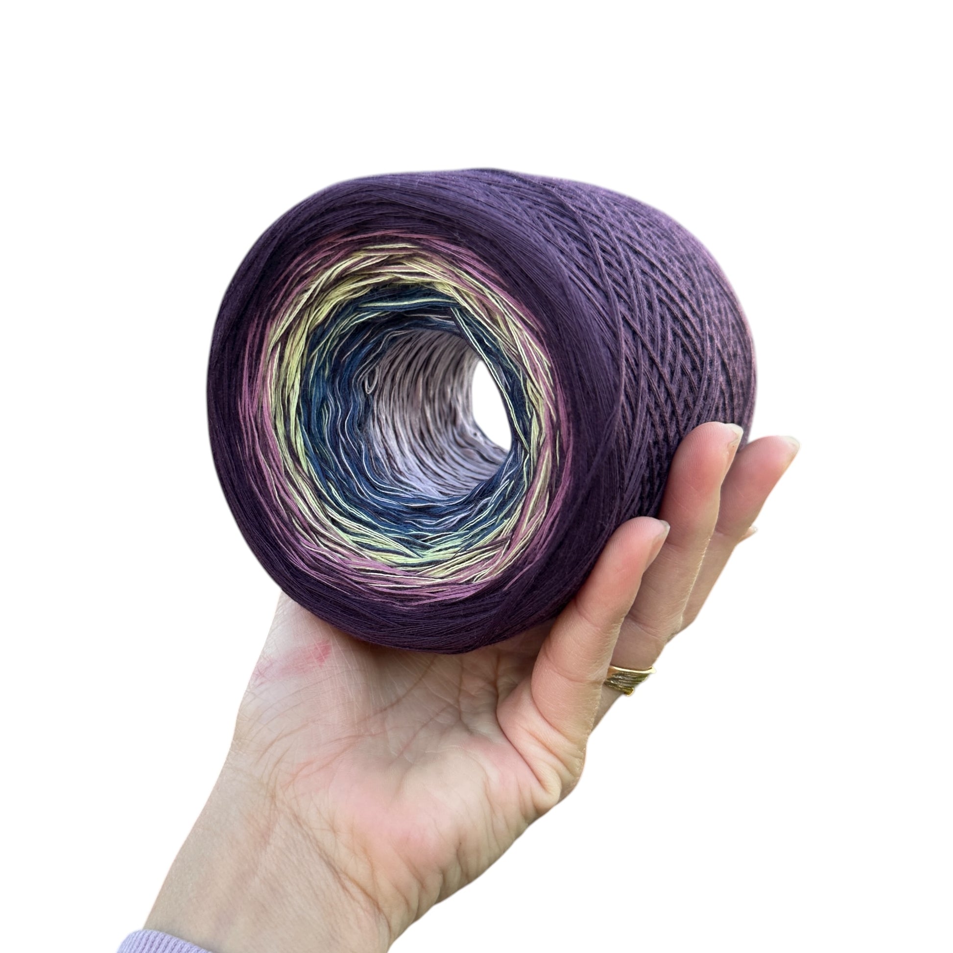 Bearded Iris, Gradient Cotton Natural Fiber Yarn - Rena'sThreadandCrafts