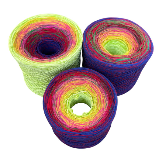 Festival of Colors, Gradient Cotton Natural Fiber Yarn
