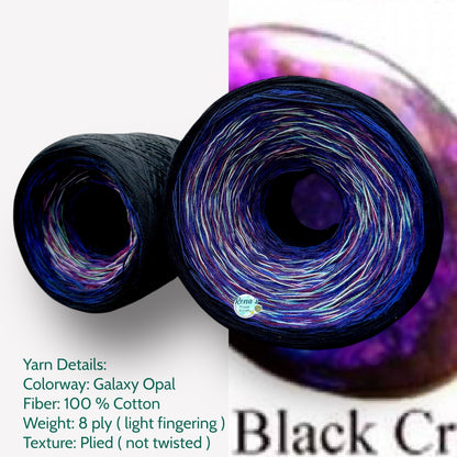 Galaxy Opal, Remix Cotton Natural Fiber Yarn