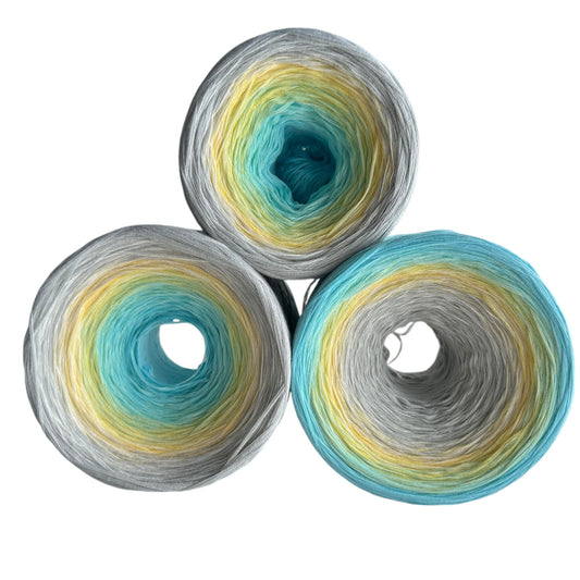 Glacial Glow, Gradient Cotton Natural Fiber Yarn-YARN-1400-Light-Renas Thread and Crafts