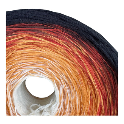 Golden Sunset, Gradient Cotton Natural Fiber Yarn - Rena'sThreadandCrafts