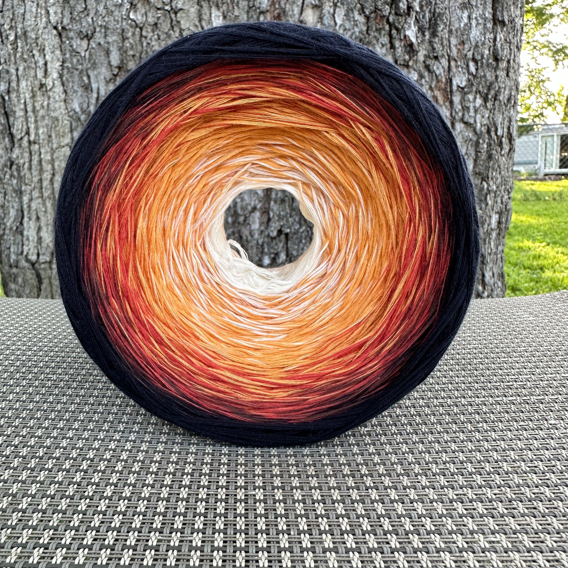 Golden Sunset, Gradient Cotton Natural Fiber Yarn - Rena'sThreadandCrafts
