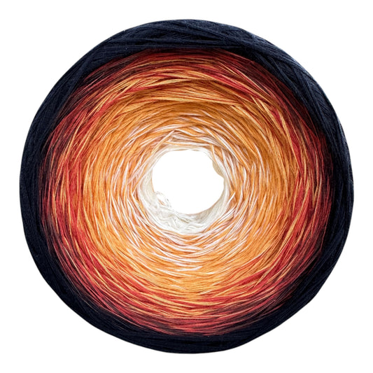 Golden Sunset, Gradient Cotton Natural Fiber Yarn - Rena'sThreadandCrafts