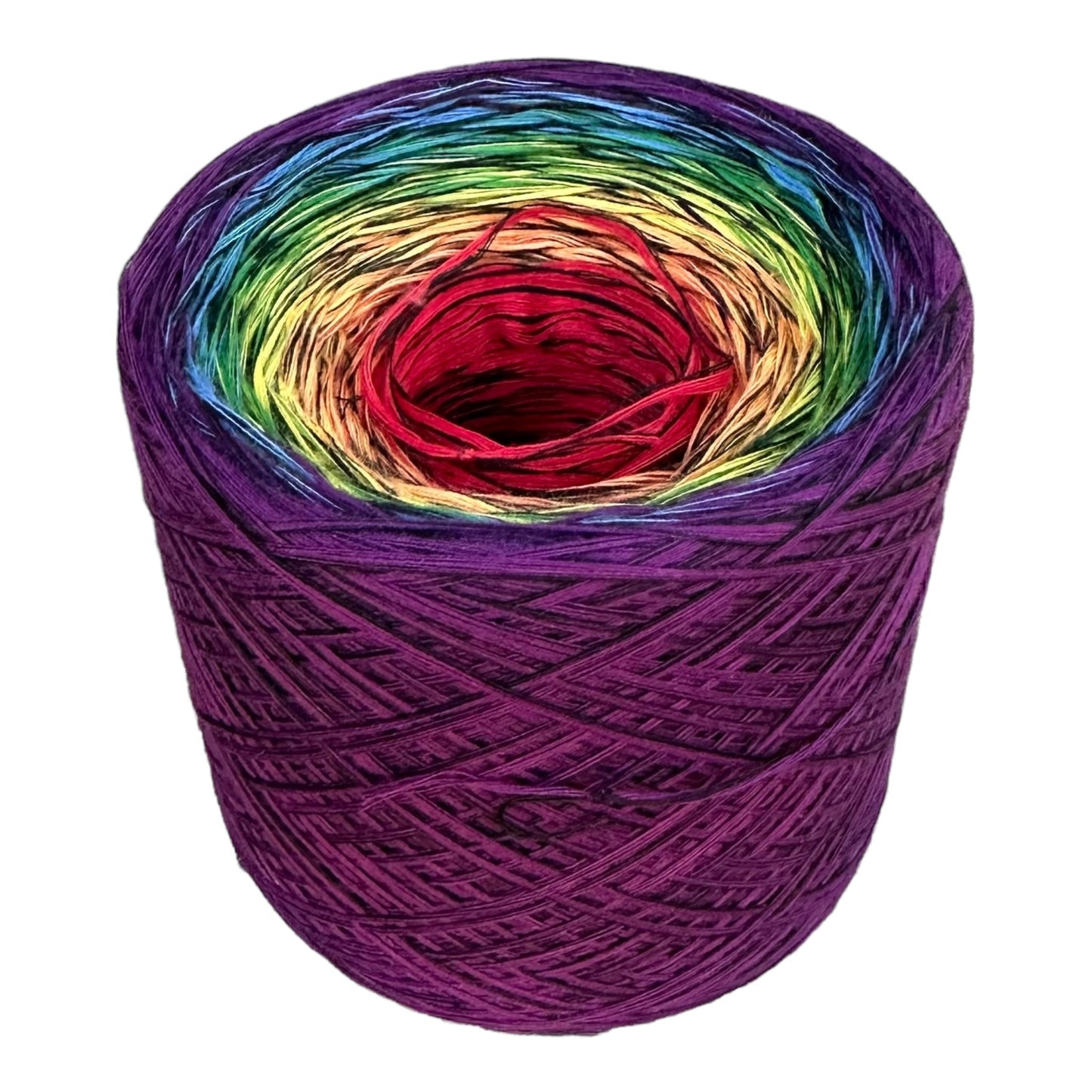 Gothic rainbow Yarn Art 8PLY Cotton Gradient Cake Yarn-Cotton Yarn, 8PLY-800-Renas Thread and Crafts