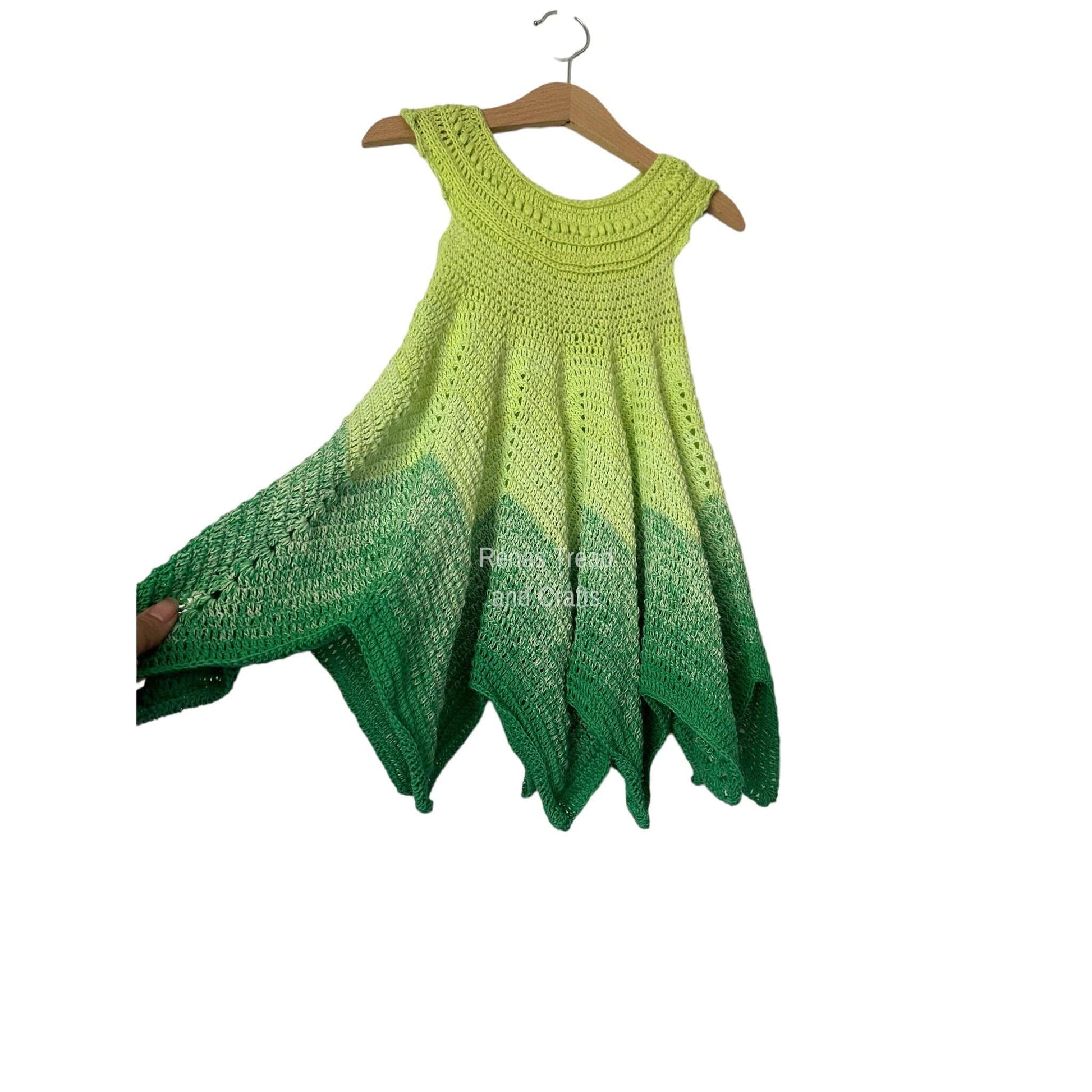 Green Fairy Dress Set-Clothing-Rena'sThreadandCrafts-Rena&#39;sThreadandCrafts