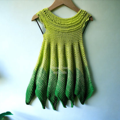 Green Fairy Dress Set-Clothing-Rena'sThreadandCrafts-Rena&#39;sThreadandCrafts