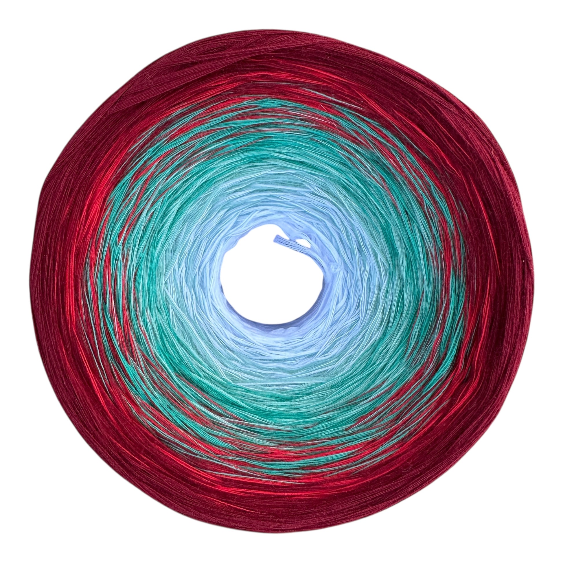 Holly, December Birth Flower, Gradient Cotton Natural Fiber Yarn - Rena'sThreadandCrafts