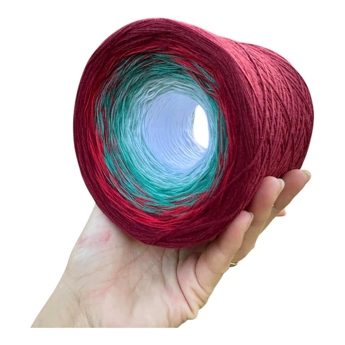 Holly, December Birth Flower, Gradient Cotton Natural Fiber Yarn - Rena'sThreadandCrafts