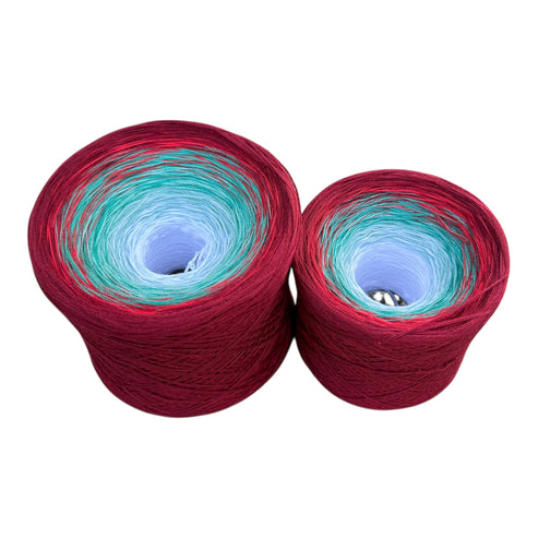 Holly, December Birth Flower, Gradient Cotton Natural Fiber Yarn