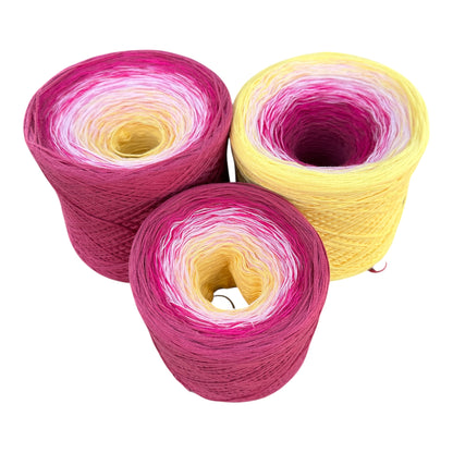 Honeysuckle, June Birth Flower, Gradient Cotton Natural Fiber Yarn