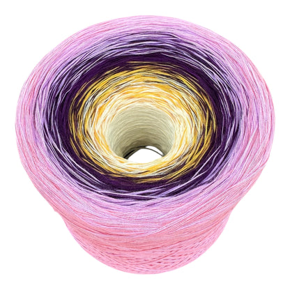 Iris , February Birth Flower, Gradient Cotton Natural Fiber Yarn